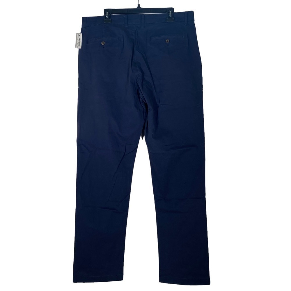 Amazon Essentials Men size 36 x 34 casual flat front blue classic chino pant NWT - Picture 5 of 11